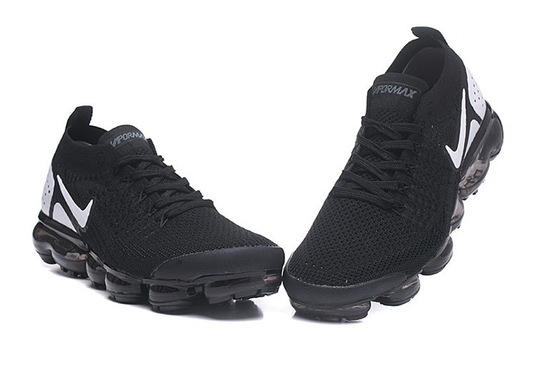 נעלי נייק-Nike Air VaporMax Flyknit 2.0W Black White – תמונה 2