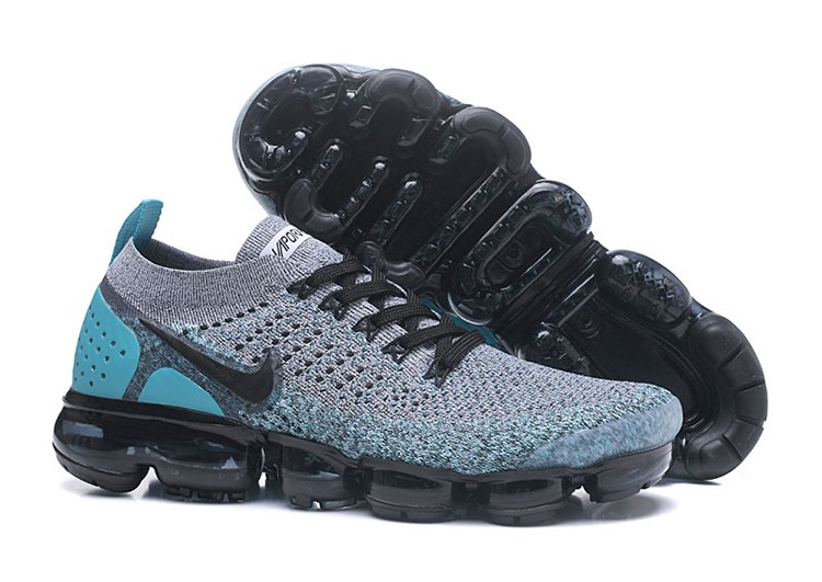 נעלי נייק-Nike Air VaporMax Flyknit Blue Black – תמונה 3