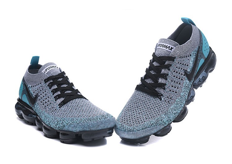 נעלי נייק-Nike Air VaporMax Flyknit Blue Black – תמונה 2