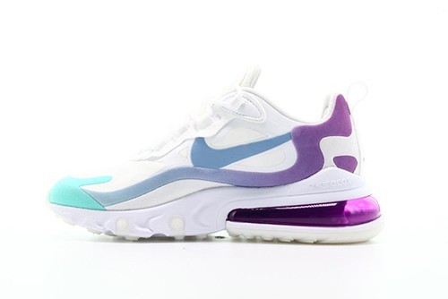 Nike Air Max 270 React White Light Blue Aurora Green