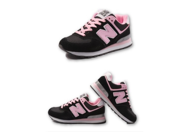 נעלי ניו באלאנס-New Balance 574 BLACK PINK – תמונה 2