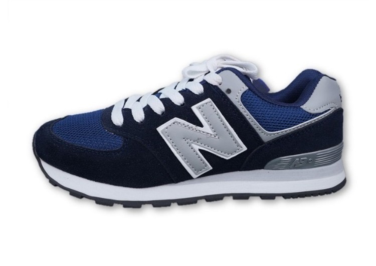 נעלי ניו באלאנס-New Balance 574 NAVY-BLUE GRAY WHITE – תמונה 2
