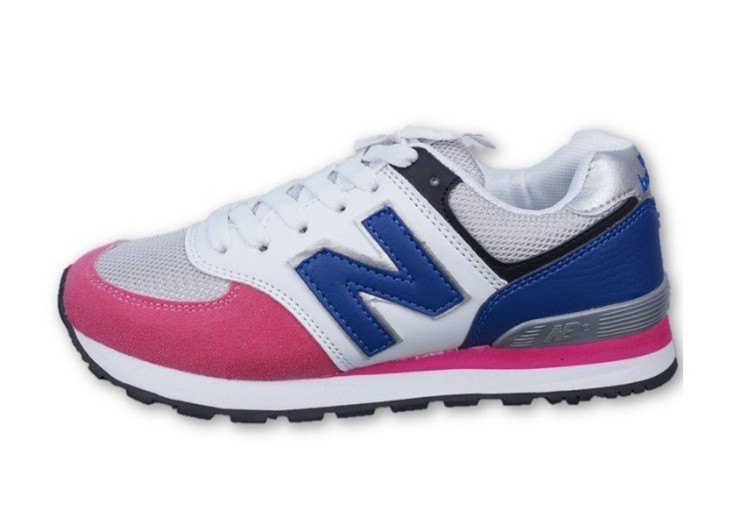 נעלי ניו באלאנס-New Balance 574 PINK NAVY-BLUE WHITE