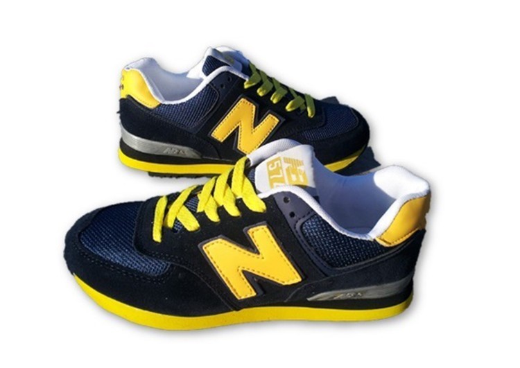 נעלי ניו באלאנס-New Balance 574 BLACK YELLOW – תמונה 3