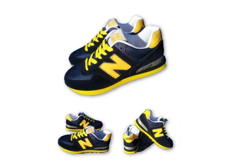 נעלי ניו באלאנס-New Balance 574 BLACK YELLOW – תמונה 2