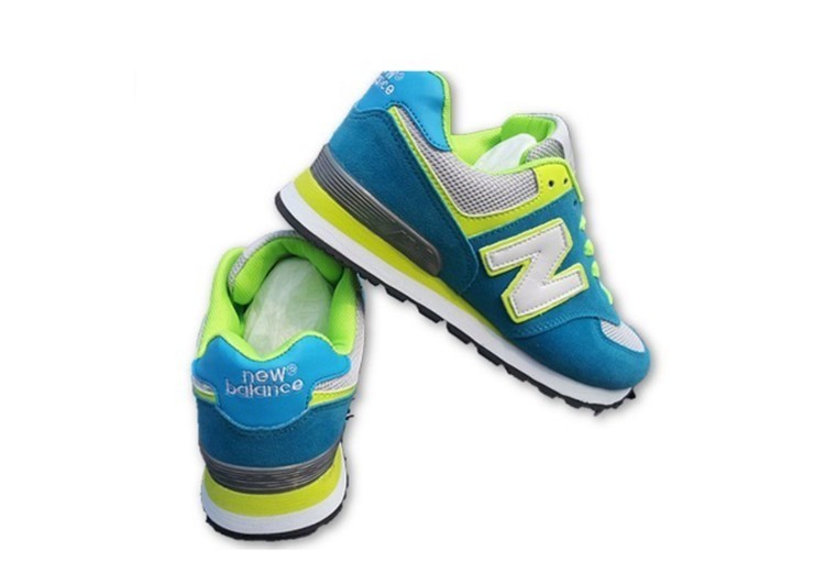 נעלי ניו באלאנס-New Balance 574 BLUE LIGHT-GREEN – תמונה 2