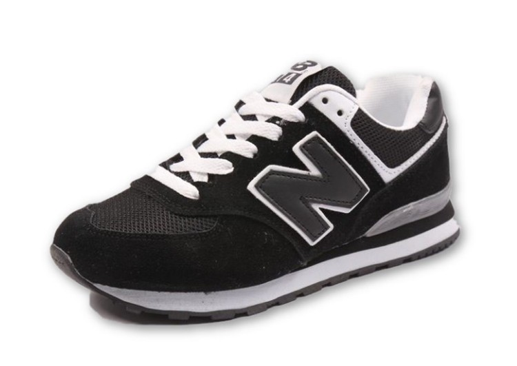 נעלי ניו באלאנס-New Balance 574 BLACK WHITE GRAY – תמונה 5