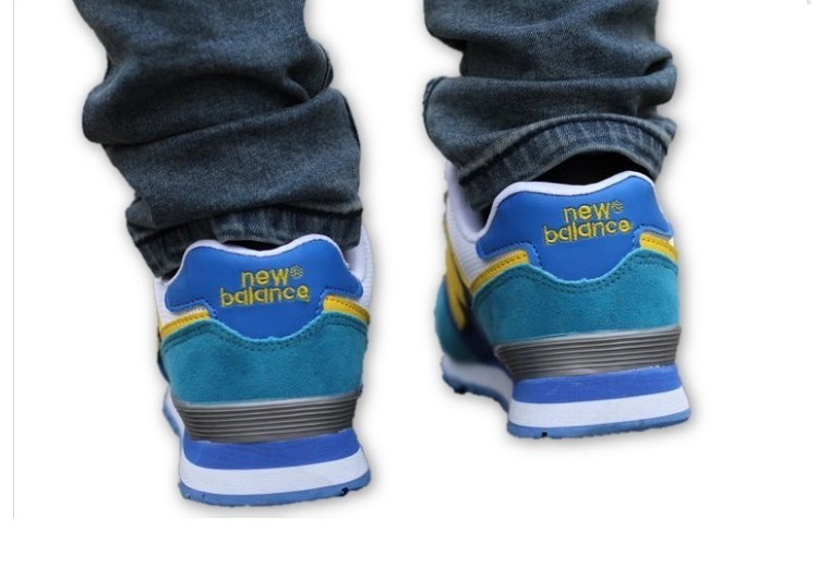 נעלי ניו באלאנס-New Balance 574 BLUE NAVY-BLUE WHITE – תמונה 4