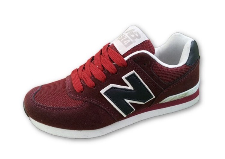 נעלי ניו באלאנס-New Balance 574 DIM-RED WHITE – תמונה 2