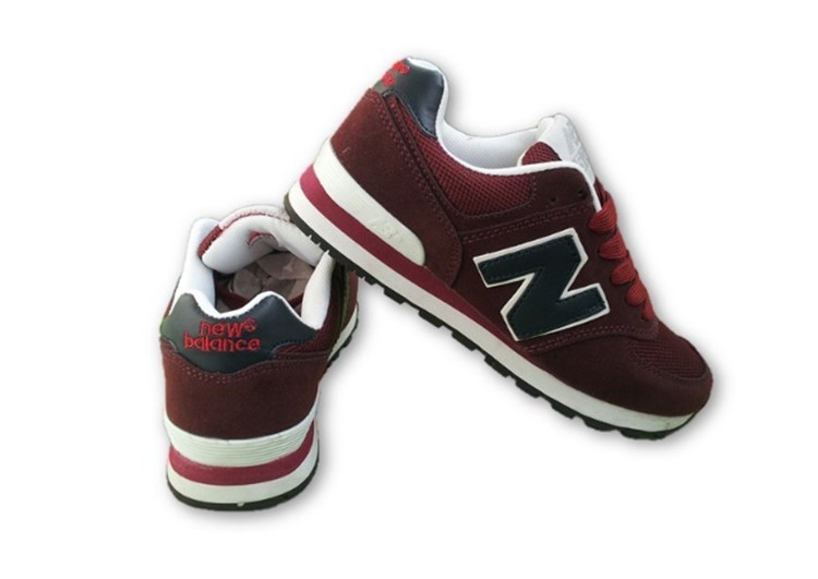 נעלי ניו באלאנס-New Balance 574 DIM-RED WHITE – תמונה 6