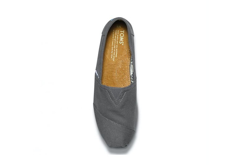 נעלי טומס-TOMS SHOES - CLASSIC GREY CANVAS – תמונה 2