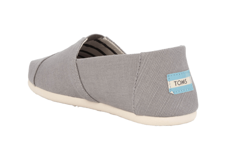נעלי טומס-TOMS SHOES - CLASSIC LIGHT GREY CANVAS – תמונה 3