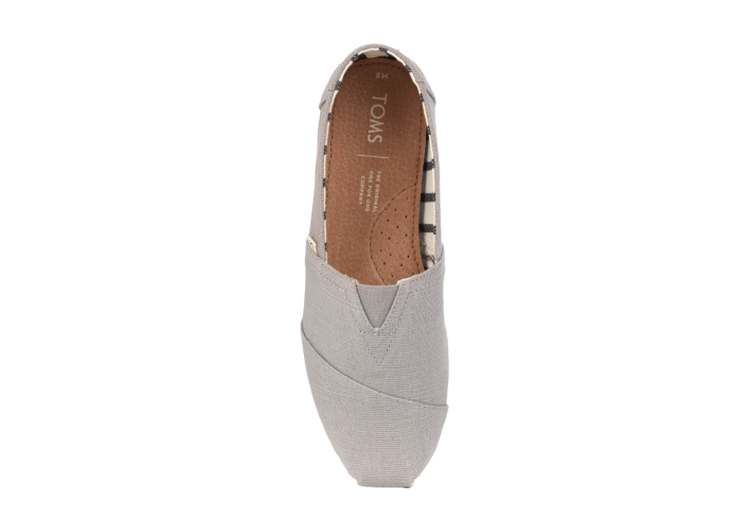 נעלי טומס-TOMS SHOES - CLASSIC LIGHT GREY CANVAS – תמונה 2