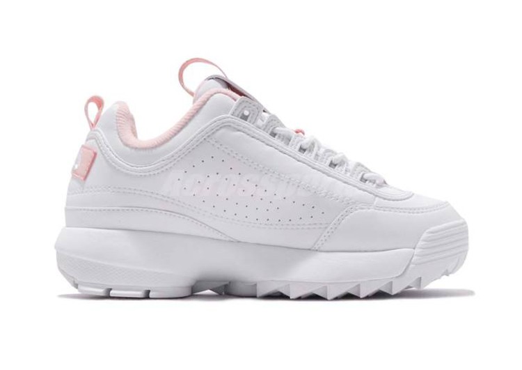 נעלי פילה-Fila Disruptor 2 Premium Athletic Shoes-PINK WHITE – תמונה 2