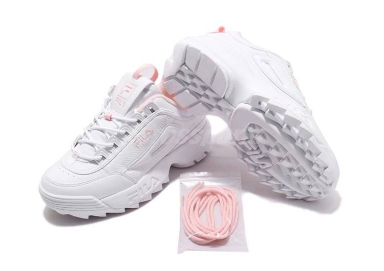 נעלי פילה-Fila Disruptor 2 Premium Athletic Shoes-PINK WHITE – תמונה 6