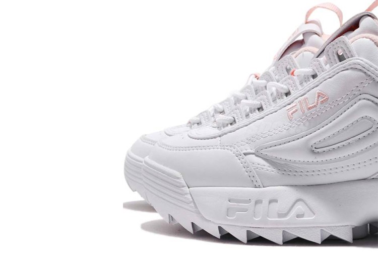 נעלי פילה-Fila Disruptor 2 Premium Athletic Shoes-PINK WHITE – תמונה 7