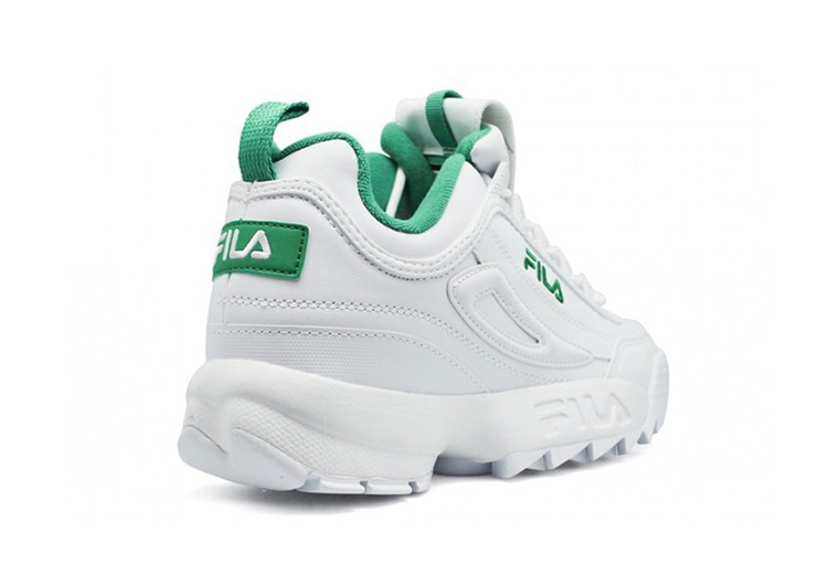 נעלי פילה-Fila Disruptor 2 Premium Athletic Shoes-WHITE GREEN – תמונה 3