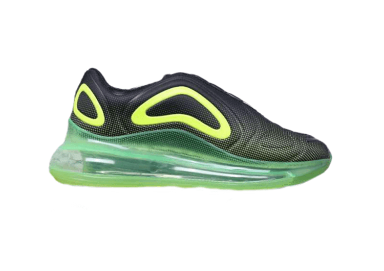 NIKE AIR MAX 720 BLACK - LIGHT GREEN – תמונה 2