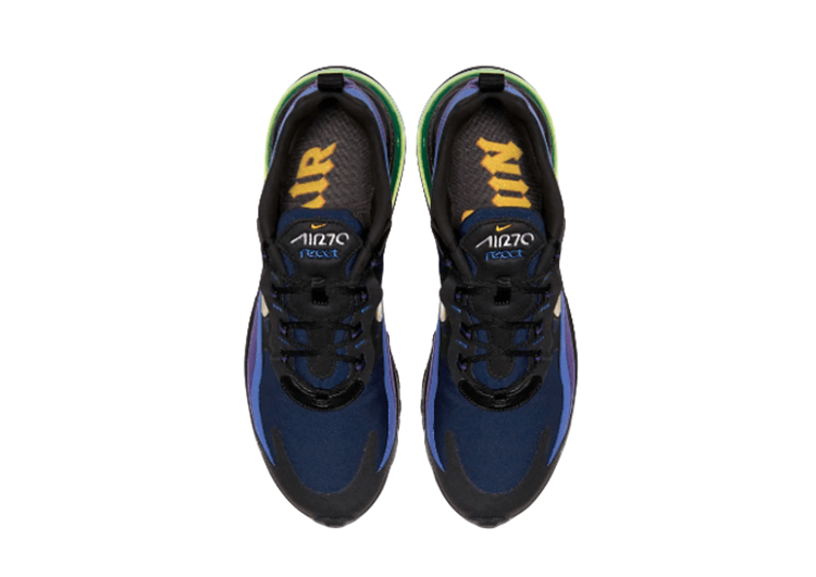 Nike Air Max 270 React LIGHT PURPLE-NAVY BLUE-GOLDEN LOGO – תמונה 6