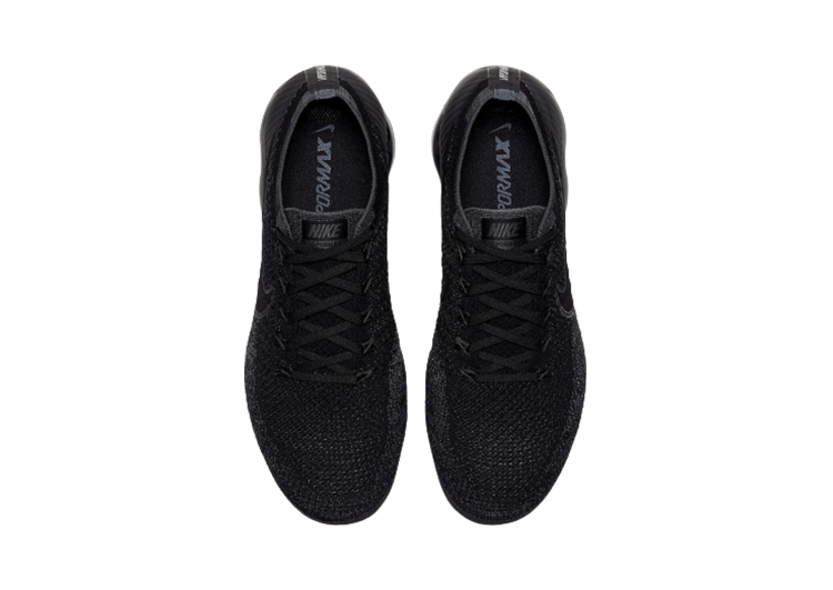 נעלי נייק-Nike Air Vapor Max Flyknit 2.0W BLACK - BLACK LOGO – תמונה 2
