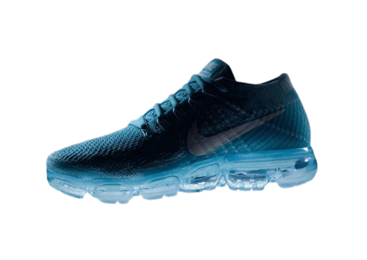 נעלי נייק-Nike Air Vapor Max Flyknit 2.0W LIGHT BLUE - WHITE LOGO – תמונה 3