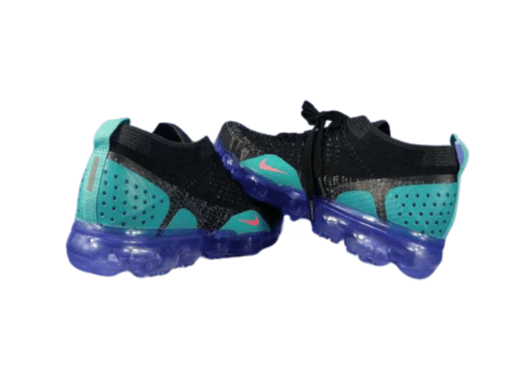נעלי נייק-Nike Air Vapor Max Flyknit 2.0W BLACK - SKY BLUE – תמונה 5