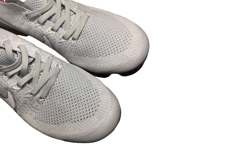 נעלי נייק-Nike Air Vapor Max Flyknit 2.0W LIGHT GRAY-WHITE LOGO – תמונה 10