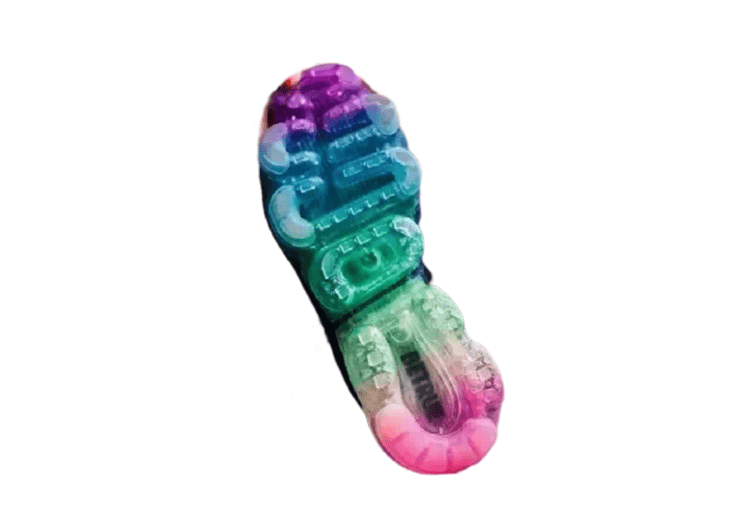 נעלי נייק-Nike Air Vapor Max Flyknit 2.0W NAVY BLUE - BLACK LOGO – תמונה 6