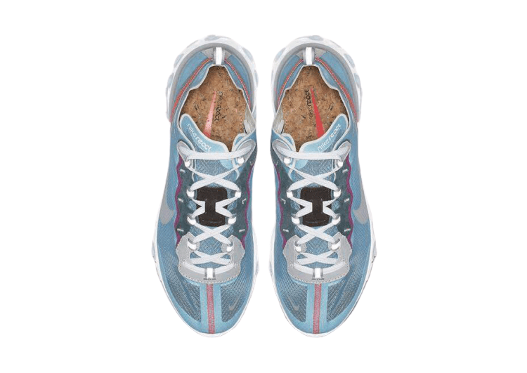 נעלי נייק-Nike React Element 55 GREEN-SKY BLUE – תמונה 2