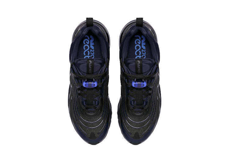 נעלי נייק-nike air max270 BLACK-NAVY BLUE – תמונה 5