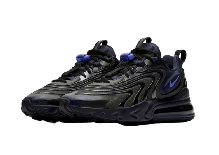 נעלי נייק-nike air max270 BLACK-NAVY BLUE – תמונה 2