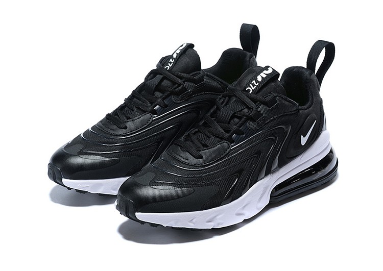 נעלי נייק-nike air max270 BLACK - WHITE LOGO – תמונה 4