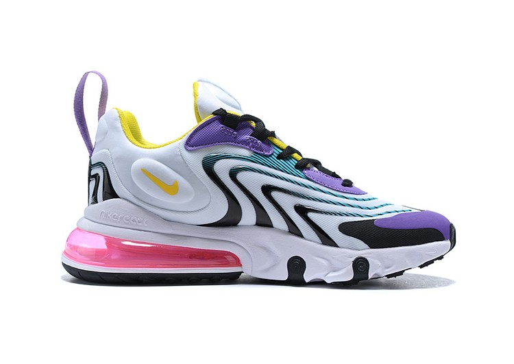 נעלי נייק-nike air max270 YELLOW-PURPLE-BLACK – תמונה 2