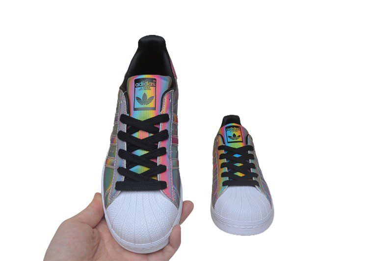 נעלי אדידס-ADIDAS Stan Smith - Black / White / Multi Color – תמונה 6