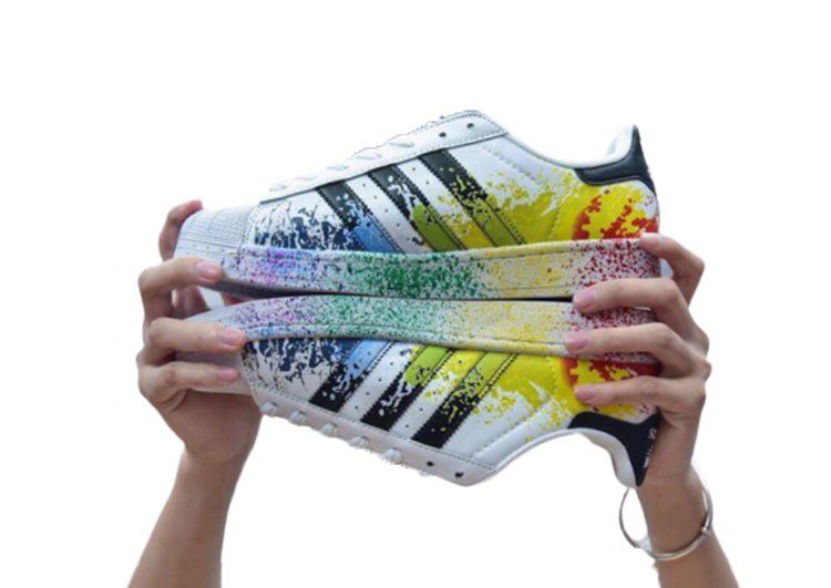 נעלי אדידס-ADIDAS Stan Smith - Shell Head Colorful – תמונה 3