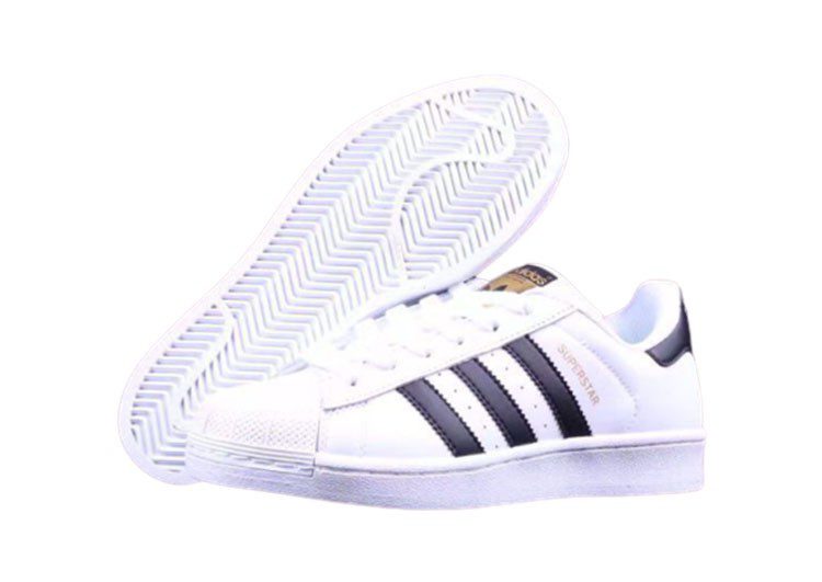 נעלי אדידס-ADIDAS Stan Smith - Shell Head White Black Gold Label – תמונה 2