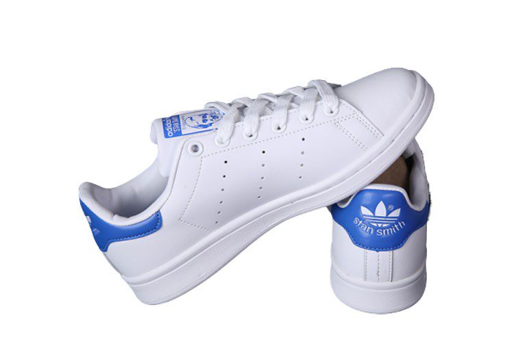 נעלי אדידס-ADIDAS Stan Smith - Suit White - Blue – תמונה 3
