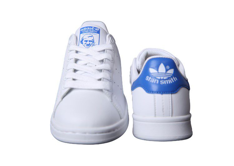 נעלי אדידס-ADIDAS Stan Smith - Suit White - Blue – תמונה 2