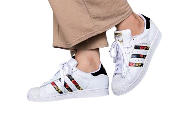 נעלי אדידס-ADIDAS Stan Smith- White-Black – תמונה 5