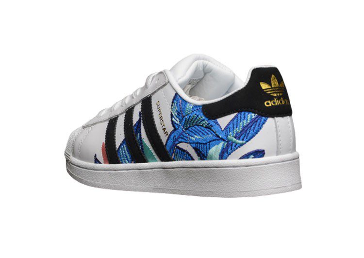 נעלי אדידס-ADIDAS Stan Smith-White-Black-Blue – תמונה 8