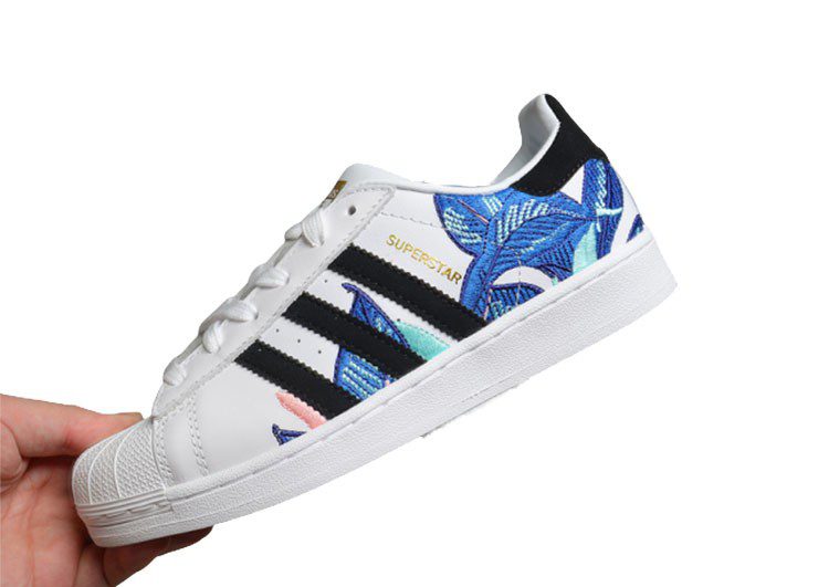 נעלי אדידס-ADIDAS Stan Smith-White-Black-Blue – תמונה 10