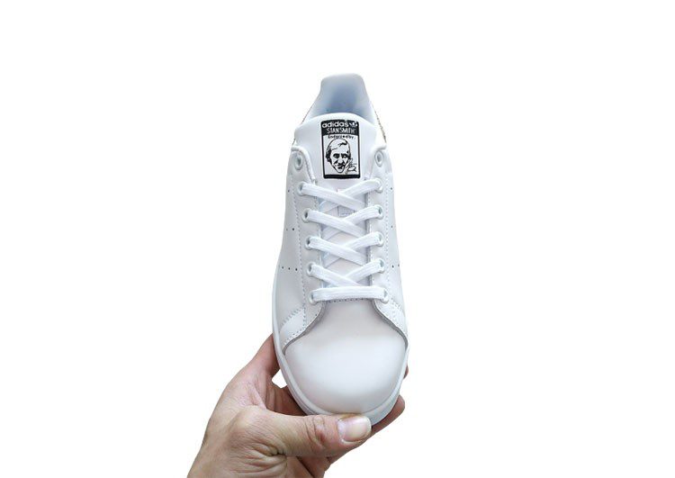 נעלי אדידס-ADIDAS Stan Smith - White - Grain Brown – תמונה 2