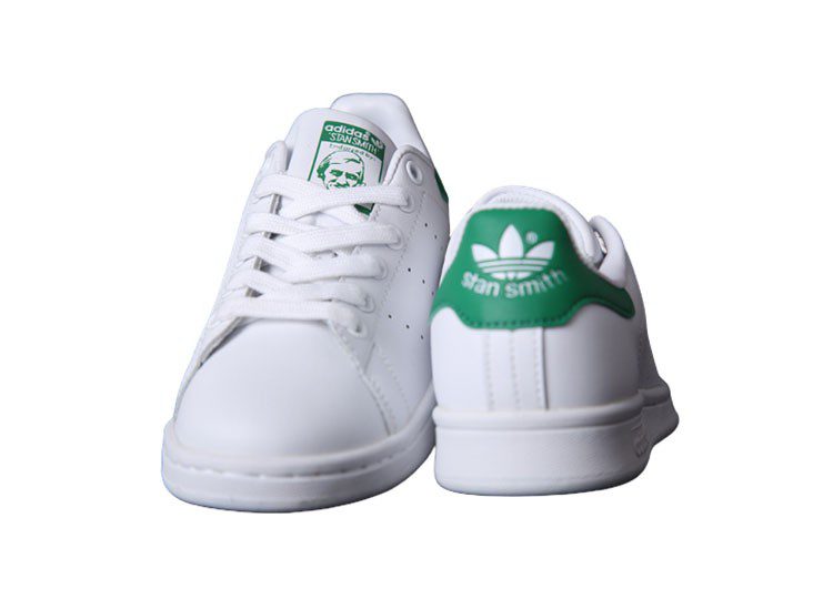 נעלי אדידס-ADIDAS Stan Smith - White Green Tail – תמונה 2