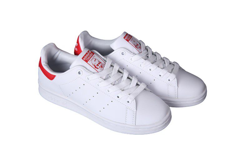 נעלי אדידס-ADIDAS Stan Smith - White Red Tail – תמונה 5