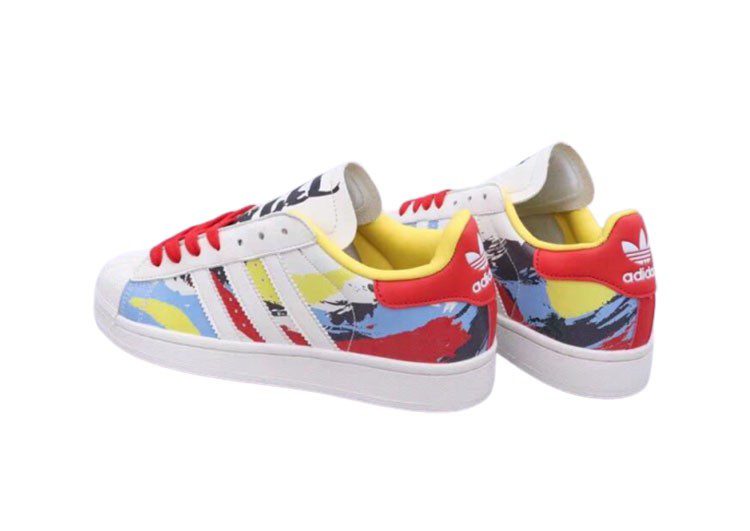 נעלי אדידס-ADIDAS Stan Smith - White / Sky-Blue / Red – תמונה 3