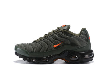 נעלי נייק-NIKE AIR MAX PLUS TN-ARMY GREEN-ORANGE LOGO