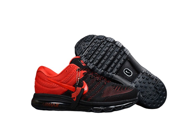 נעלי נייק-Nike Air Max 2017- VENETIAN RED- BLACK RUSSIAN – תמונה 2