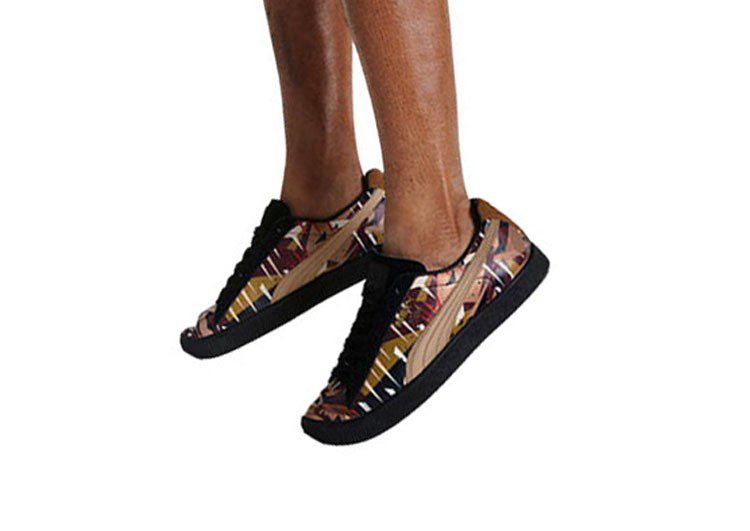 נעלי פומה-PUMA X NATUREL CLYDE 3D-Black-Tan – תמונה 4