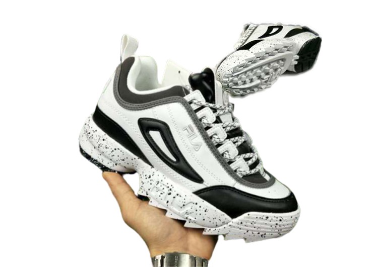 נעלי פילה-Fila Disruptor 2 Premium Athletic Shoes-WHITE-BLACK – תמונה 5
