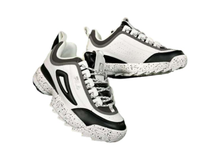 נעלי פילה-Fila Disruptor 2 Premium Athletic Shoes-WHITE-BLACK – תמונה 4